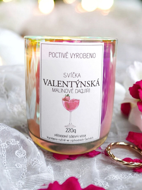 Valentýnská svíčka- Malinové Daiquiri