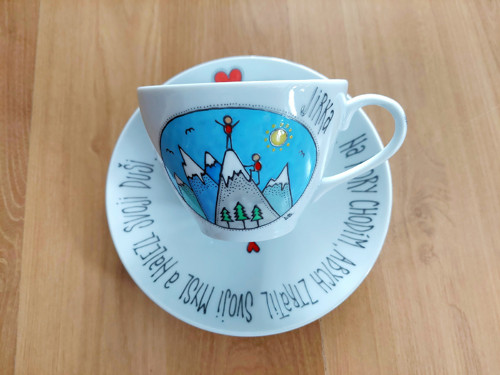 Hrníček s myšlenkou - s horami
