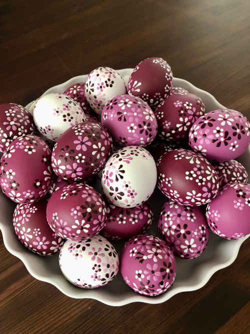 Slepičí kraslice - magenta