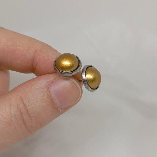 Puzety 12 mm zlaté 2