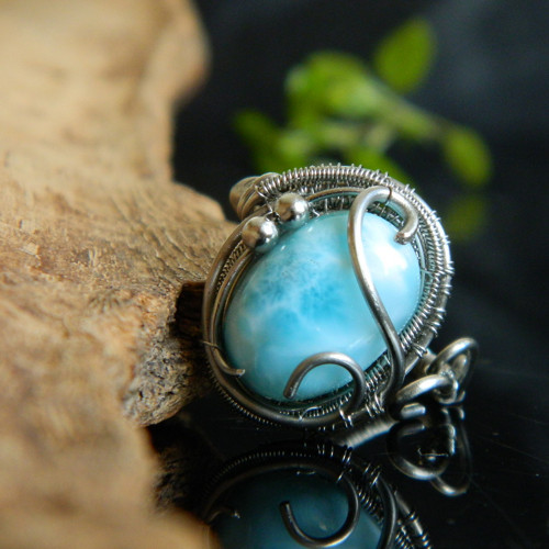 Extra larimar prsten
