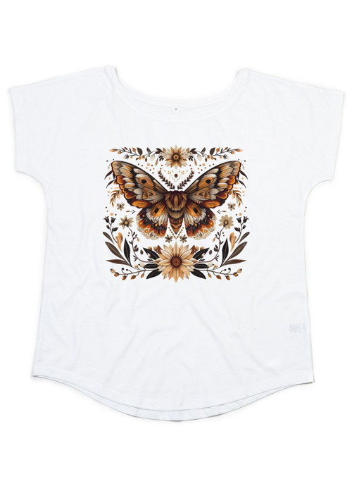 Bio dámské tričko "Vintage Beige Moth " — foto 1