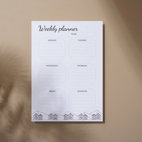Weekly planners - printable PDF (English)