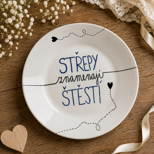 Svatební talíř - Střepy znamenají štěstí