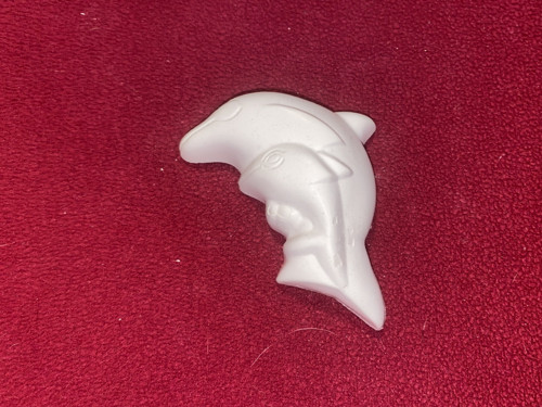 Sádrový odlitek - delfín s miminkem