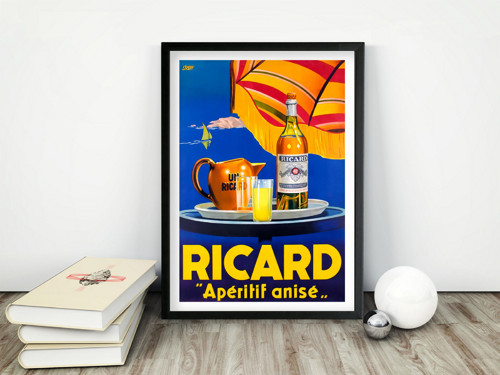 Vintage plakát Anýzový likér Ricard Pastis - 1948