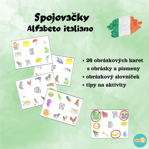 Spojovačky - italská abeceda