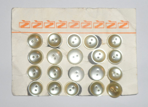 20x KNOFLÍKY, originál balení, n. p. Žirovnice