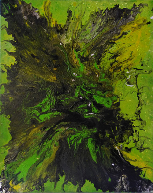 Tajemství života a vesmíru VI. (40x50cm, akryl)