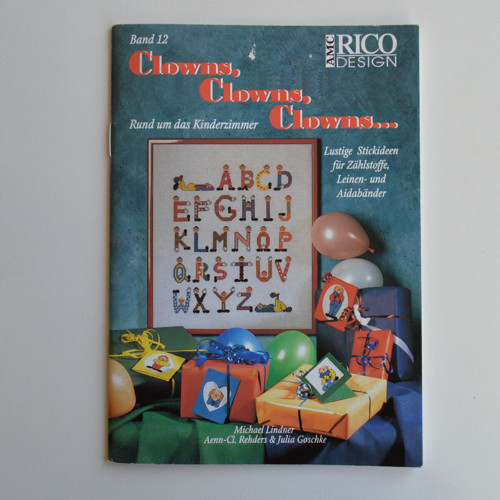 Časopis Rico - klauni pro křížkové vyšívání
