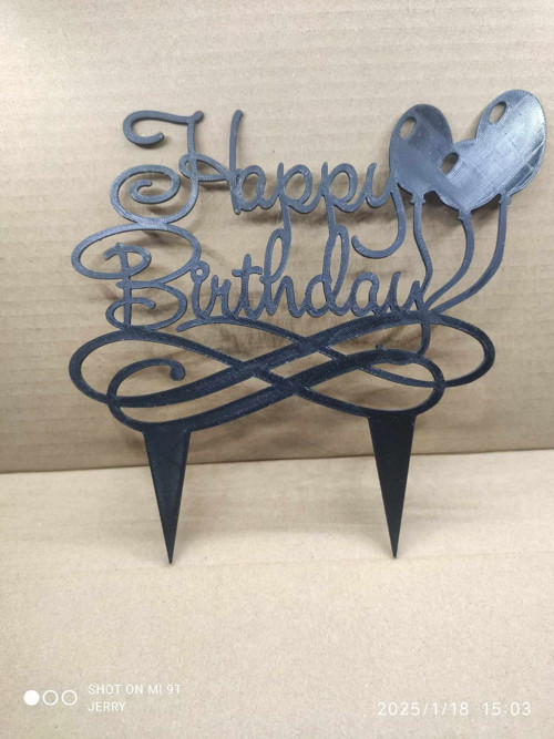 Happy Birthday s balónky - 2D - zápich