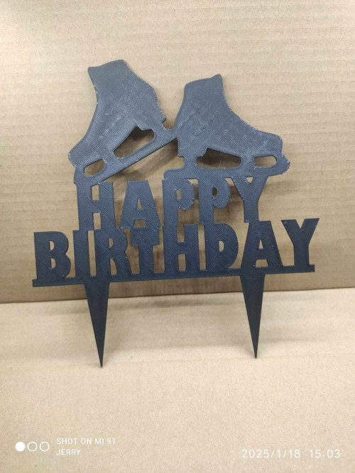 Happy Birthday brusle - 2D - zápich