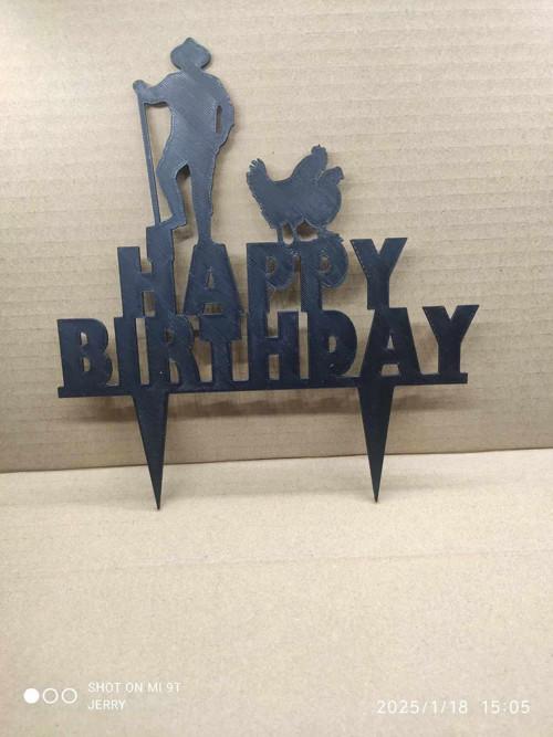 Happy Birthday Farmář - 2D - zápich