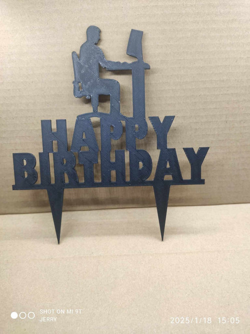 Happy Birthday PC hráč - 2D - zápich