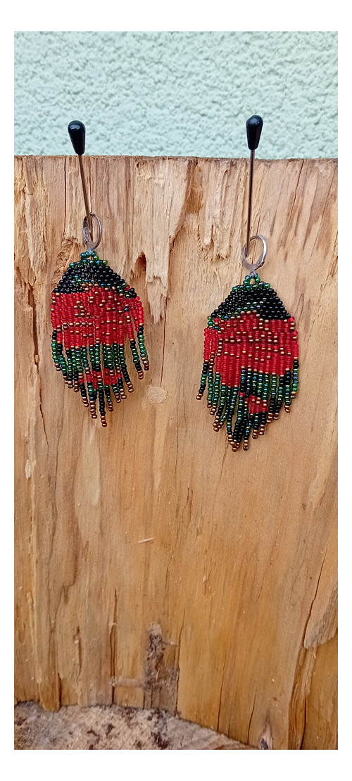 Wild Roses - Indian Fringe Earrings