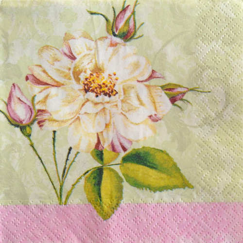Ubrousek 25 x 25 cm - růžičky III.