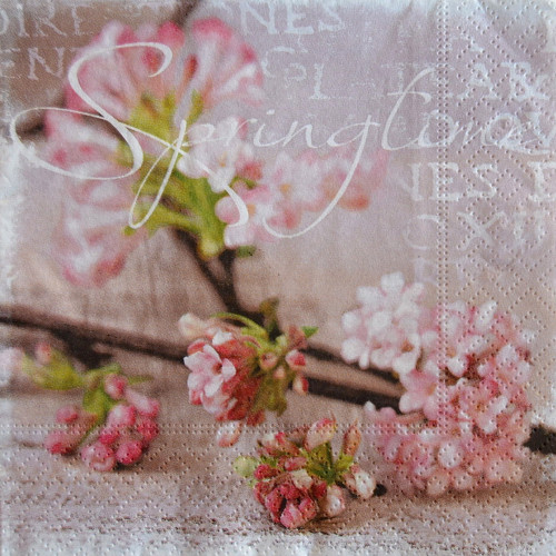 Ubrousek 25 x 25 cm - šeřík