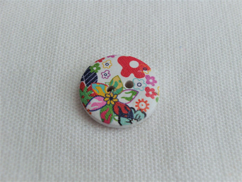 Dřevěný dekorační knoflík 23 mm (1ks)