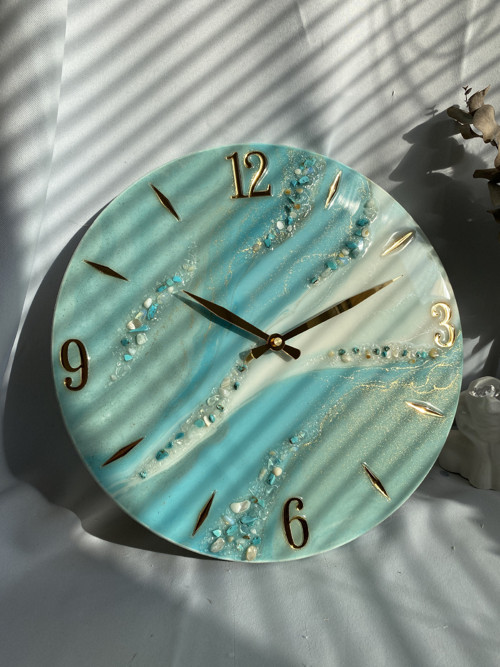 Hodiny z pryskyřice 35 cm — foto 1