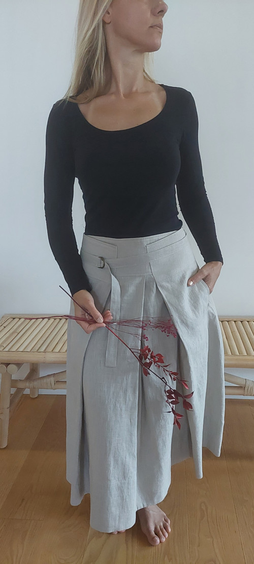 Lněná sukně Carla 2
