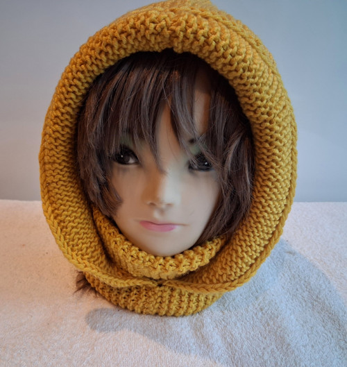 Balaclava, kapuce v hořčicové VÝPRODEJ!!!