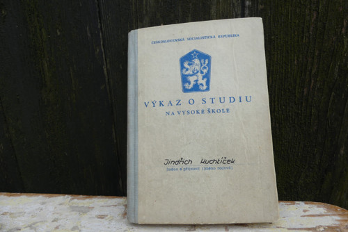 Výkaz o studiu 1965 ČSSR, dálkové studium VUT
