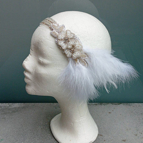 Great Gatsby White Flowers ... čelenka