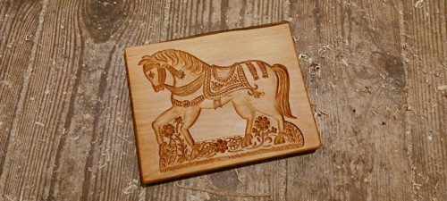Koník-dřevěná forma 12x15cm