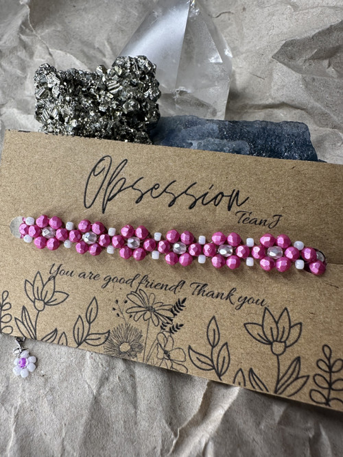 Náramek Pearl Shine Light Fuchsia — foto 1