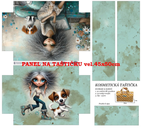 Panel na taštičku bavlna — foto 1