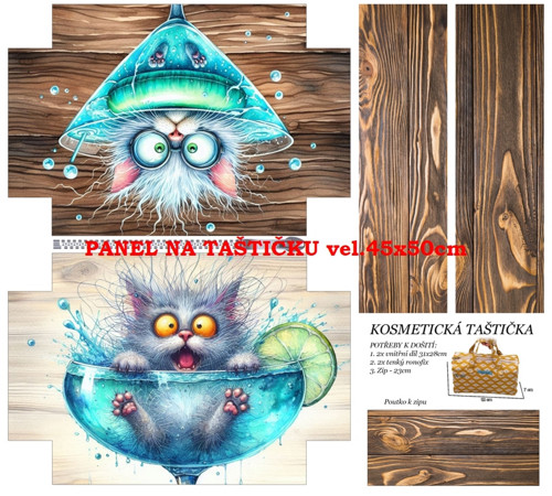 Panel na taštičku bavlna — foto 1