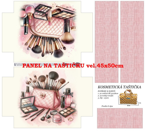 Panel na taštičku bavlna