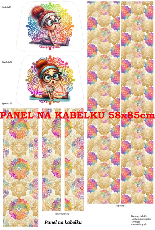 Panel na kabelku bavlna — foto 1