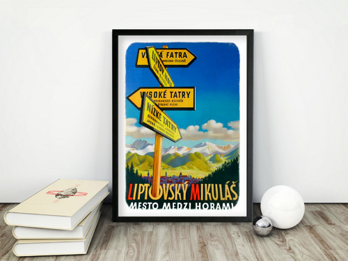 Vintage plakát Liptovský Mikuláš - Kubašta 1951