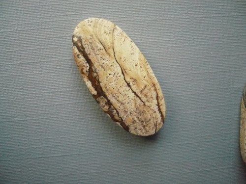 Kabošon - jaspis obrázkový 31 mm, č.12f