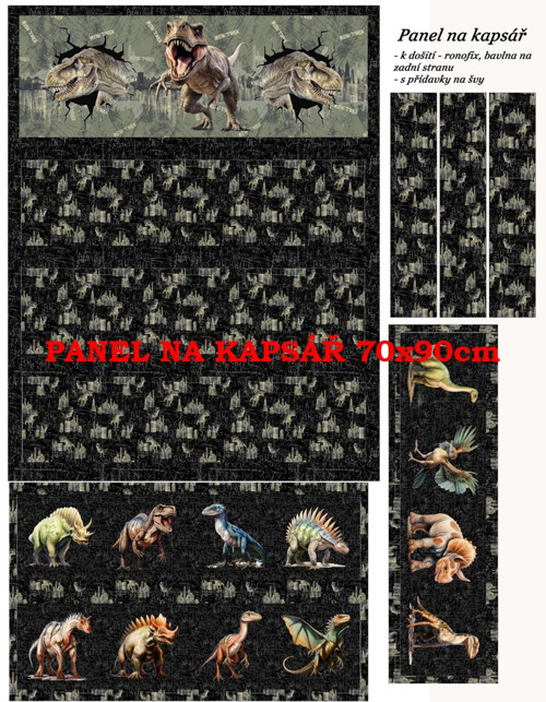 Panel na kapsář bavlna — foto 1