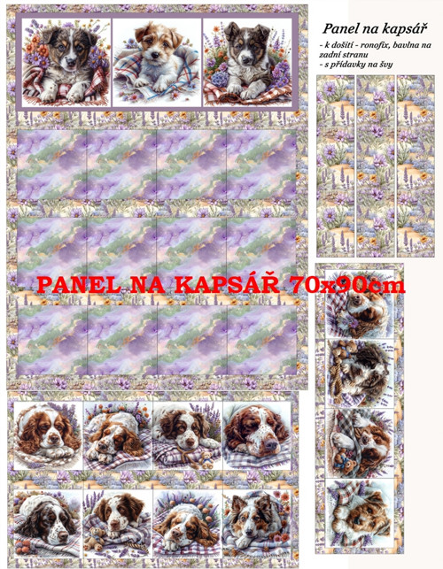 Panel na kapsář bavlna