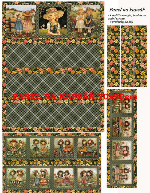 Panel na kapsář bavlna — foto 1