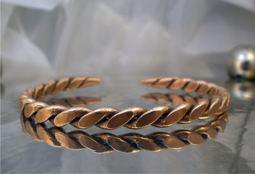 Viking spike - mědený náramek