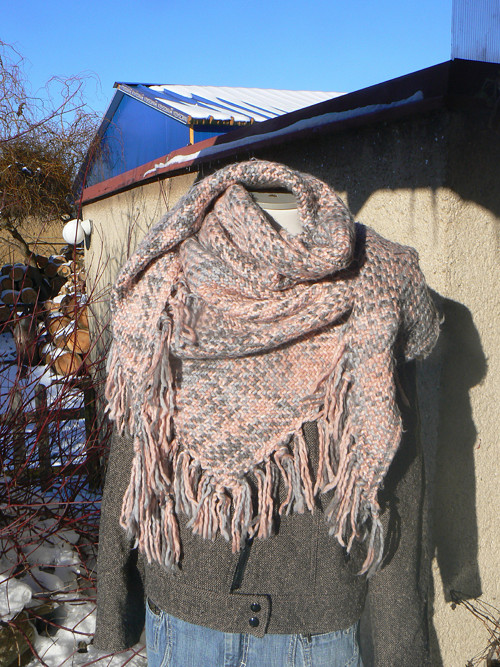 Velký teplý akrylový šátek...
