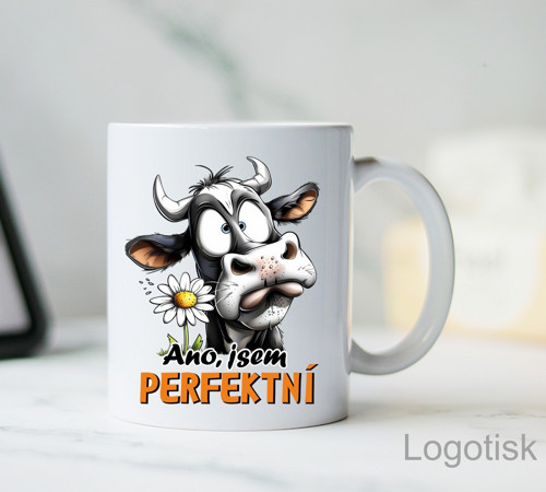 Vtipný potisk na hrnek s KRAVIČKOU