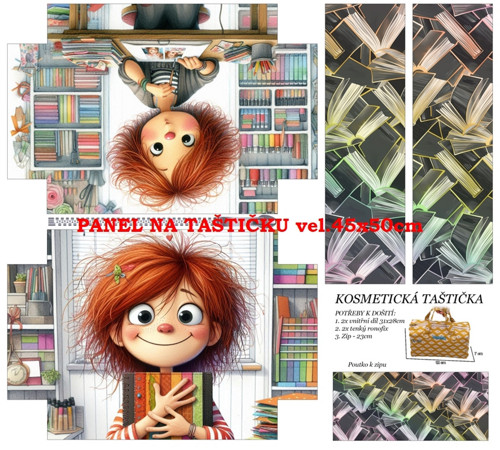 Panel na taštičku bavlna — foto 1