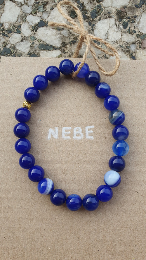 Minerální náramek NEBE — foto 1