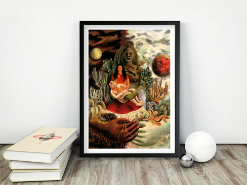 Vintage plakát Milostné objetí vesmíru Frida Kahlo