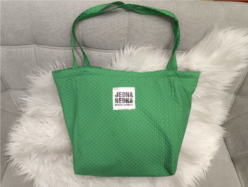 Shopper šusťáková taška - Zelená