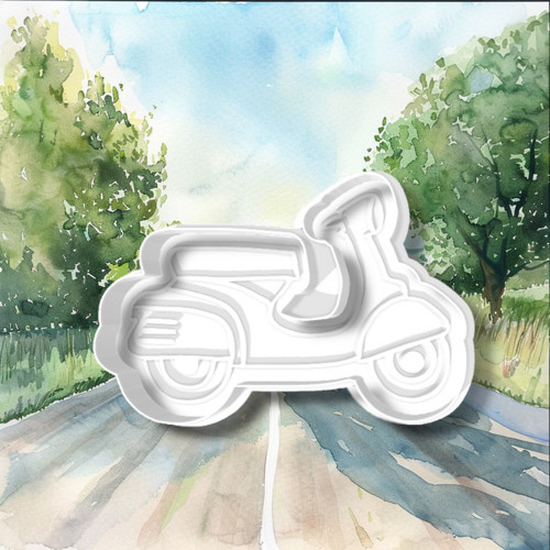 Dvoudílné vykrajovátko motorka - skútr