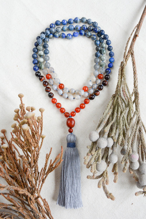 Meditační mála "Ilodar" - lapis lazuli, achát