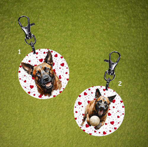 Belgický Ovčák Malinois Přívěsek "Valentýn"