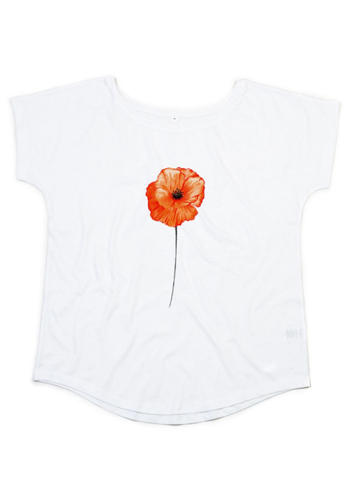 Bio dámské tričko "Lovely Red Poppy"