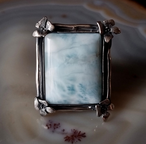 Prsten Larimar, Ag 925/1000 — foto 1